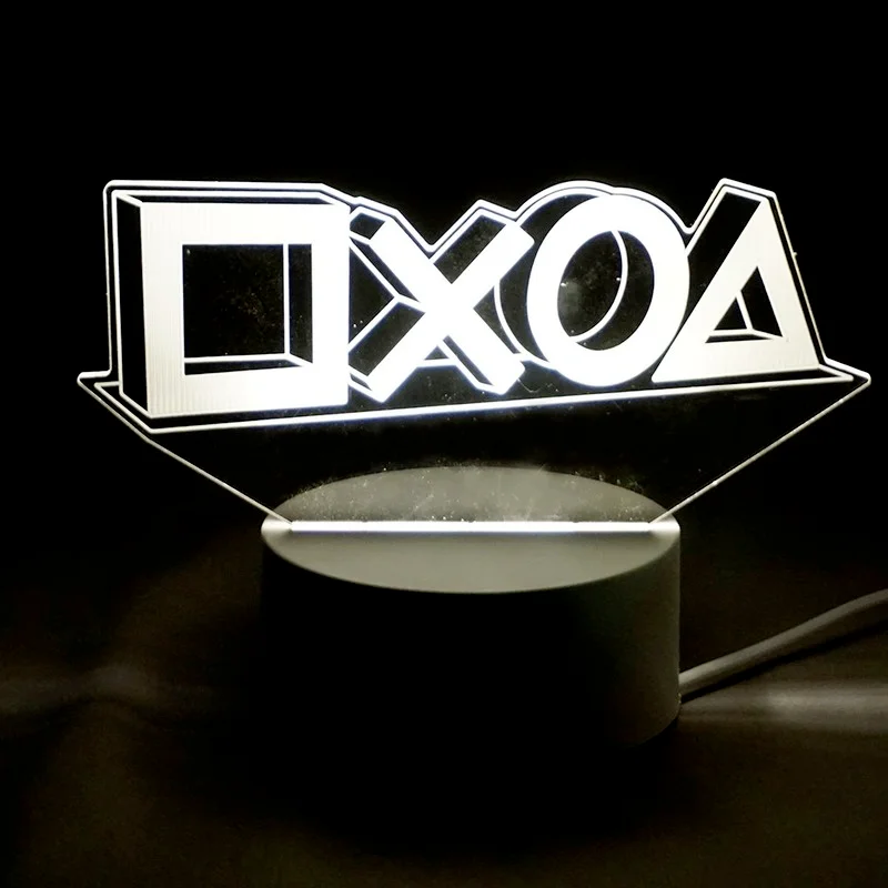 

Anime 3d LED Lamp Children's Night Light for Home Gaming Room Desk Lamp Lighting Decor Game Console Controller PS Icons Light