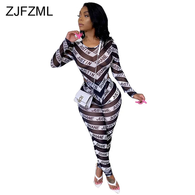 Женский прозрачный комплект из 2 предметов футболка с длинным рукавом и круглым