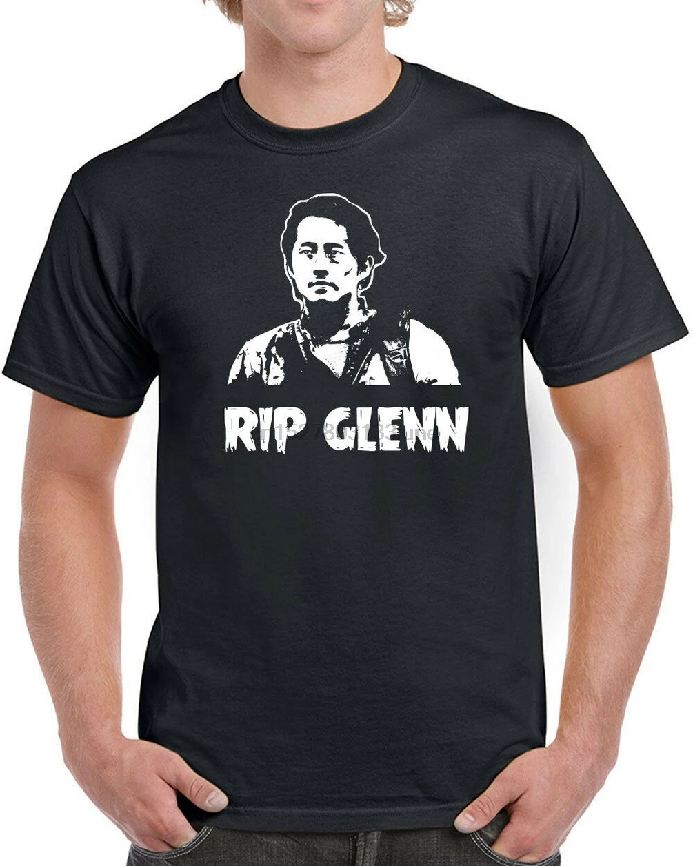 543 Rip Glenn Мужская футболка смешная ходячая зомби ТВ шоу Dead Grimes Negan Ретро Новинка