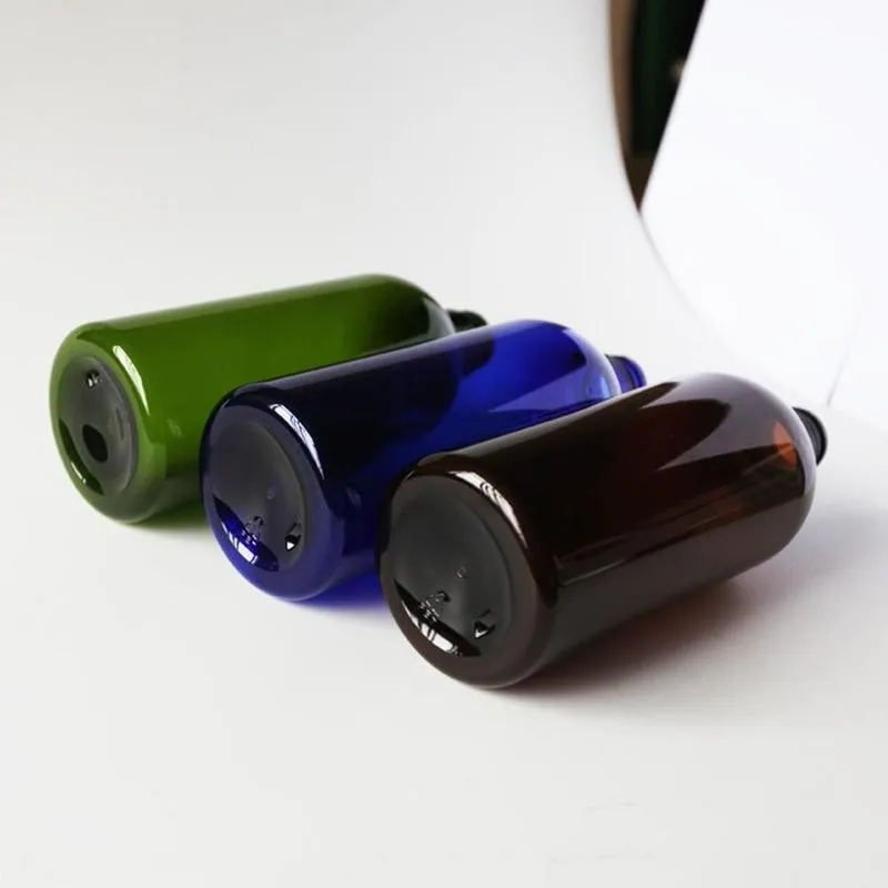 1000 мл Бутылочка с прессом синие зеленые коричневые пластиковые бутылочки для