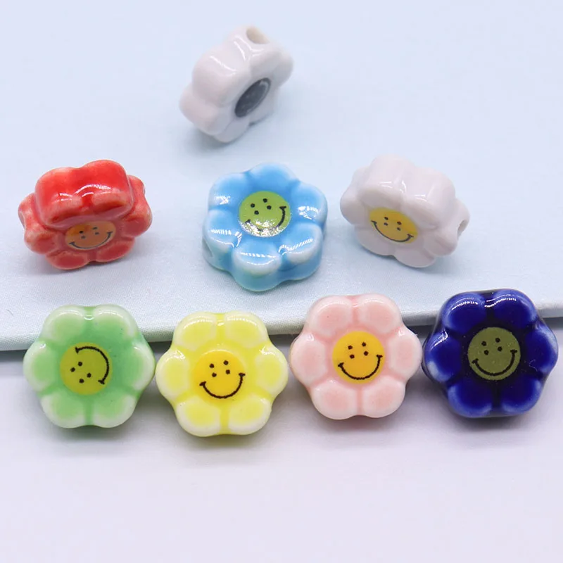 Красочные керамические бусины для изготовления ювелирных изделий модные