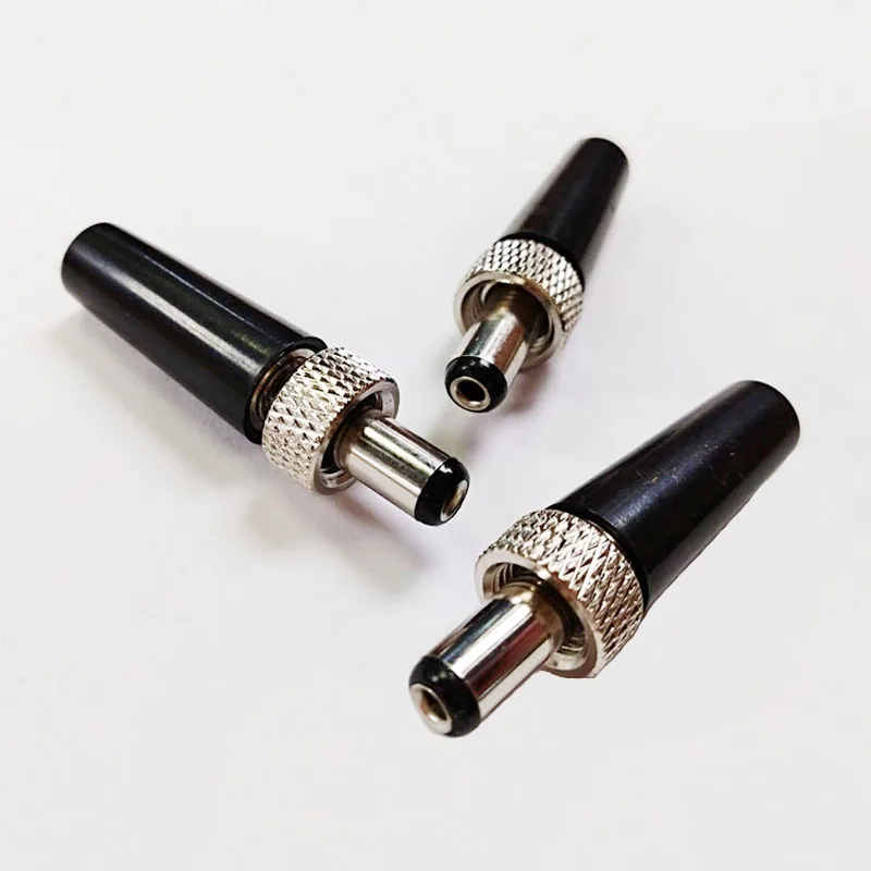 

NCHTEK Lockable DC 5.5x2.1mm Power Male Plug Socket Adapter Connector With Screw Nut Locking For Cable / 20PCS
