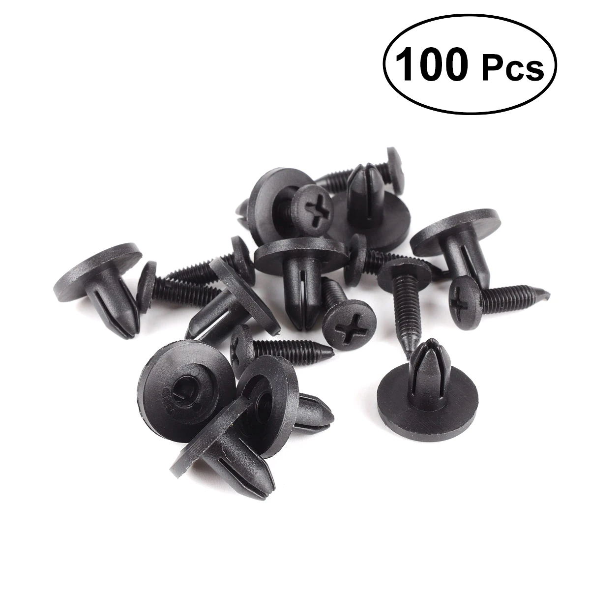 100pcs 50/100 шт Авто Бампер Застежка 6 мм отверстие заклепки фиксатор пуш-ап крышка двигателя автомобиля клипса обшивки панели двери крепеж для Toyota - Название цвета: 100pcs