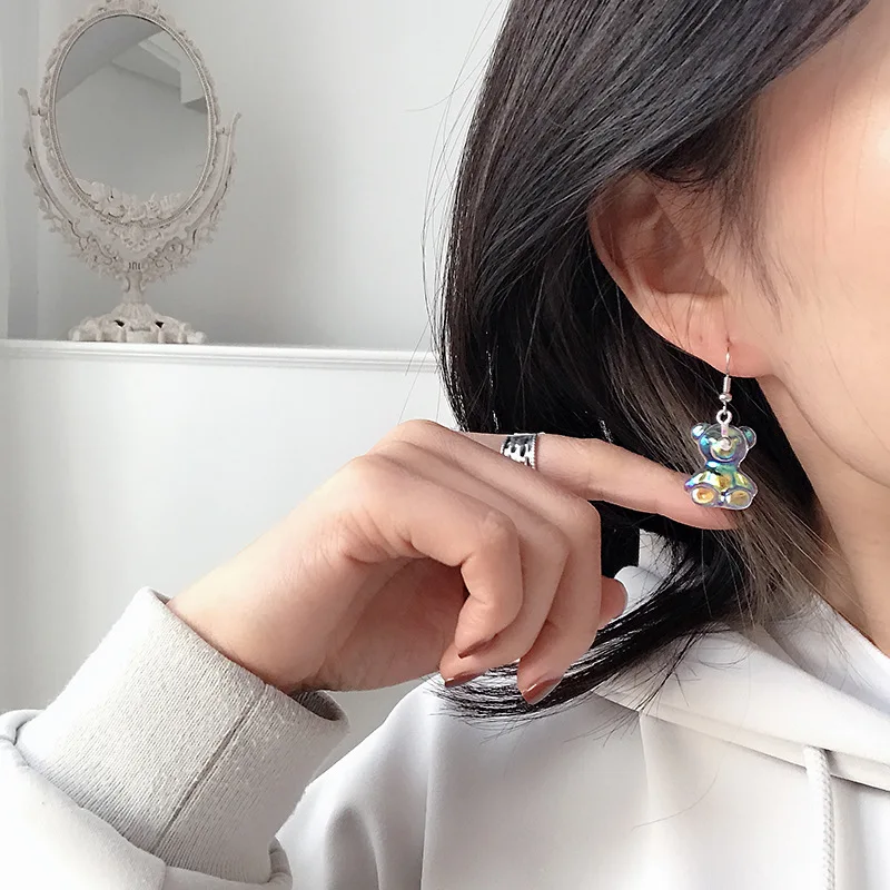 

ABColorful Bear Earrings for Women Girl DIY Earrings Party Jewelry Gifts