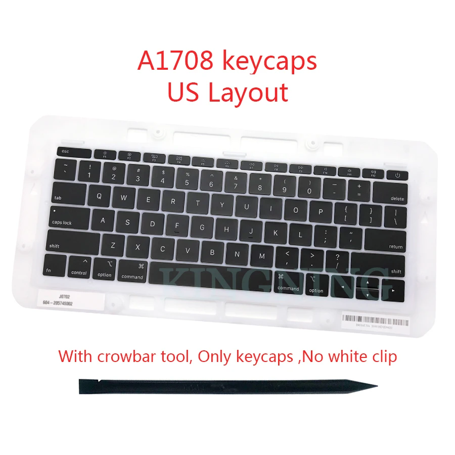 Оригинальная новая английская клавиатура A1708 с крышкой для клавиатуры Macbook Pro Retina