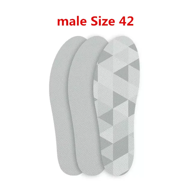 male size 42 Xiaomi Youpin 3 пары пробковые легкие стельки легкие удобные впитывающие Пот Спортивные кроссовки стельки для мужчин и женщин - Цвет: male size 42