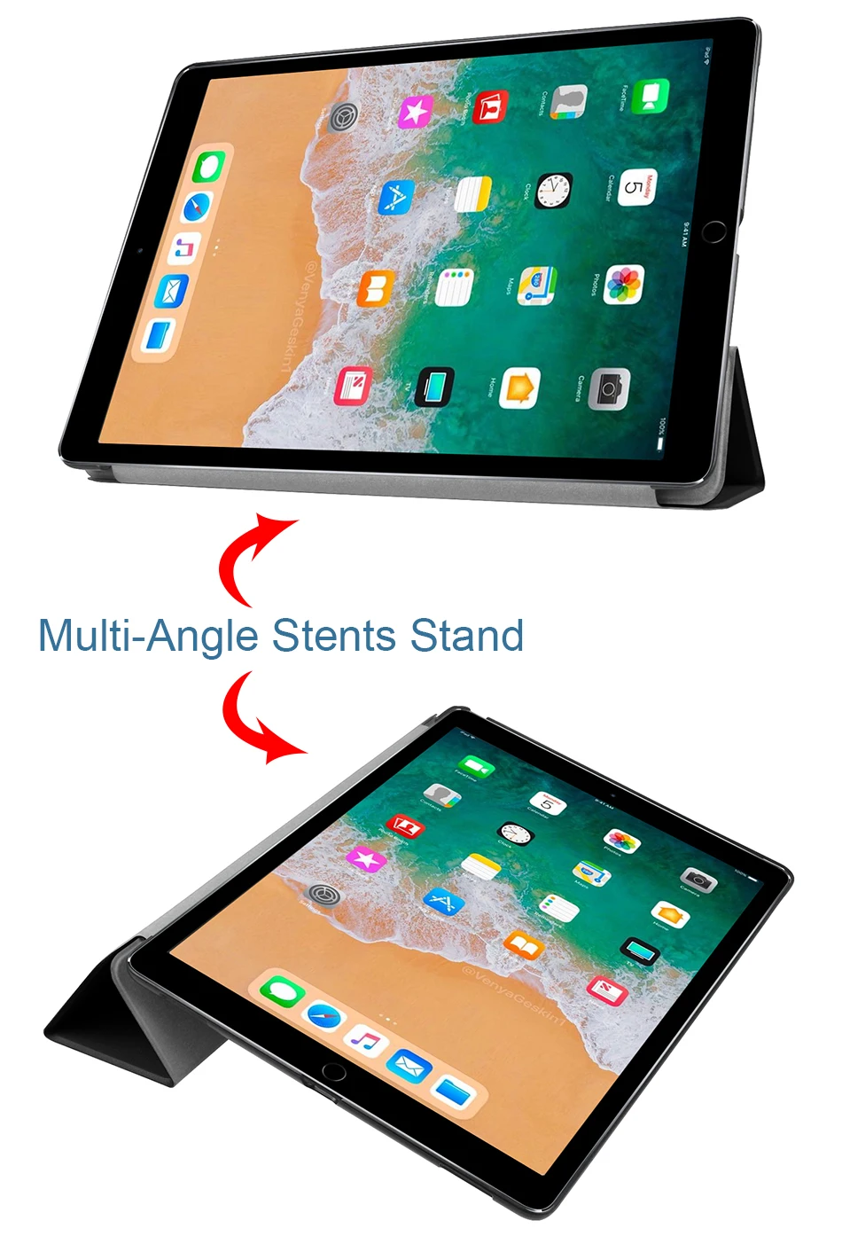 MTT Чехол для iPad Pro 12,9 дюйма из искусственной кожи флип защитный чехол для iPad Pro 12," мультфильм планшет для надписей чехол Coque