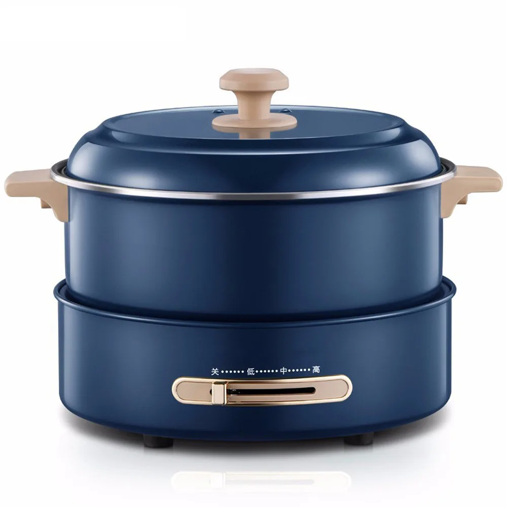 Кастрюля электрическая бытовая с подогревом съемная и моющаяся для быстрой