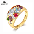 ENZO натуральный красный турмалинГранат18 К чистое золото 2020, новинка, Лидер продаж, кольцо в форме сердца для женщин, оригинальные ювелирные изделия