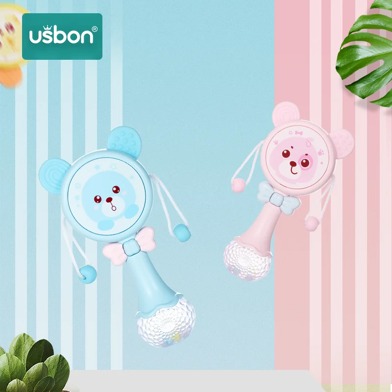 Usbon Детские ручные колокольчики игрушки головоломка музыка и светильник