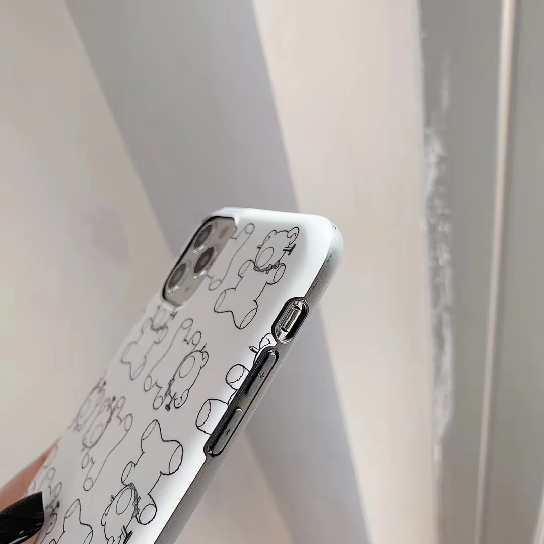 Роскошный японский медведь Франция уличная мода чехол для телефона iPhone 7 7plus 8 8plus