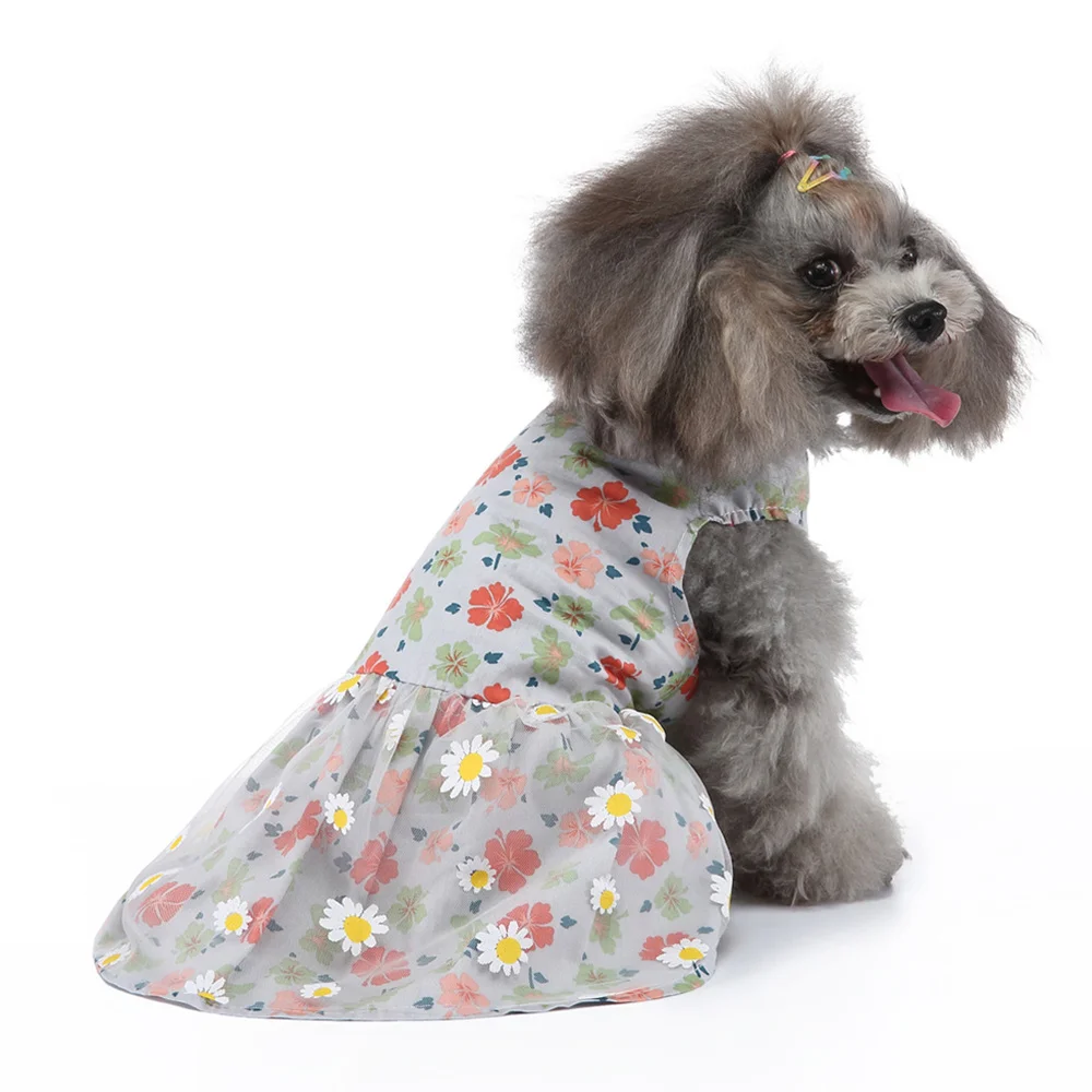 

Adorable Dog Summer Skirt Puppy Spring Dress Pet Party Costume Clothing Supply