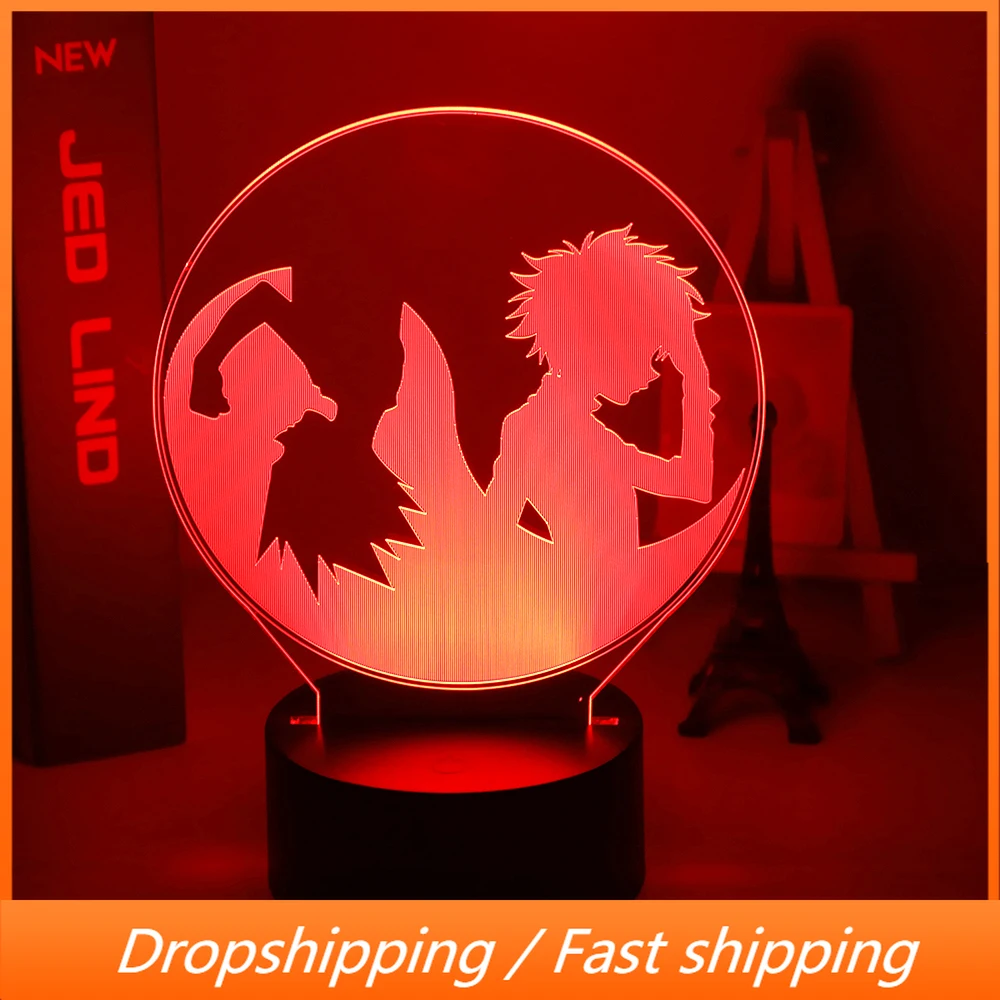 Светодиодный ночной Светильник Охотник за аниме X Hunter Gon Freecss и Killua Zoldyck для детей