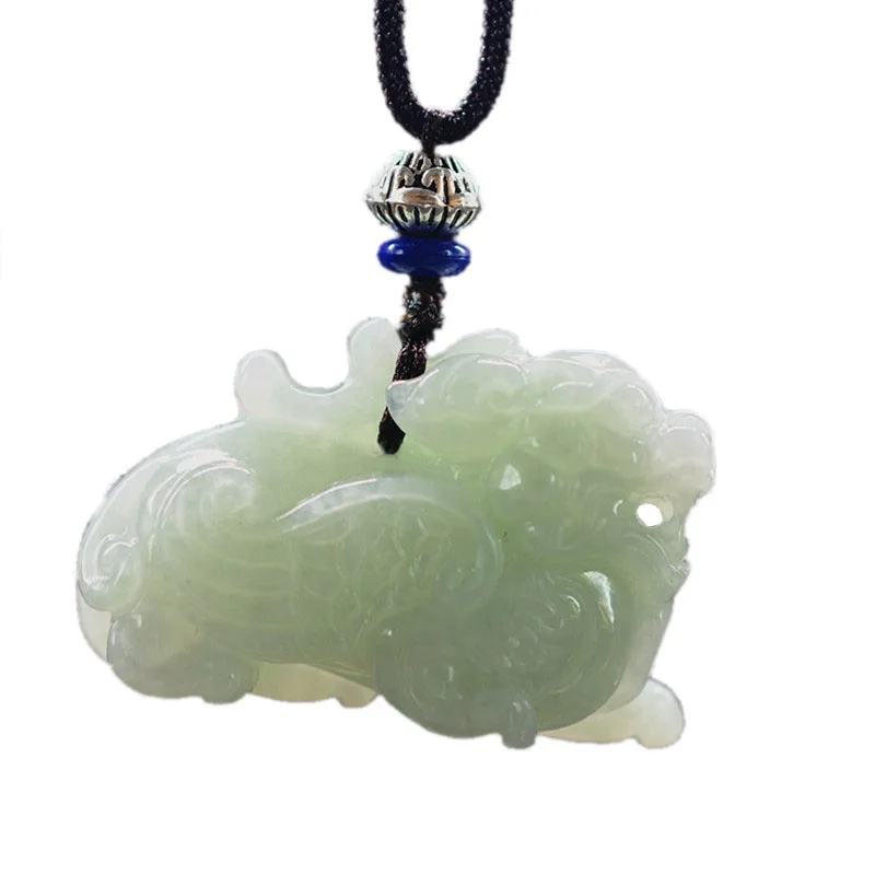 QIANXU Нефритовое ожерелье с подвеской Дракон пиксиу ювелирное изделие ювелирные