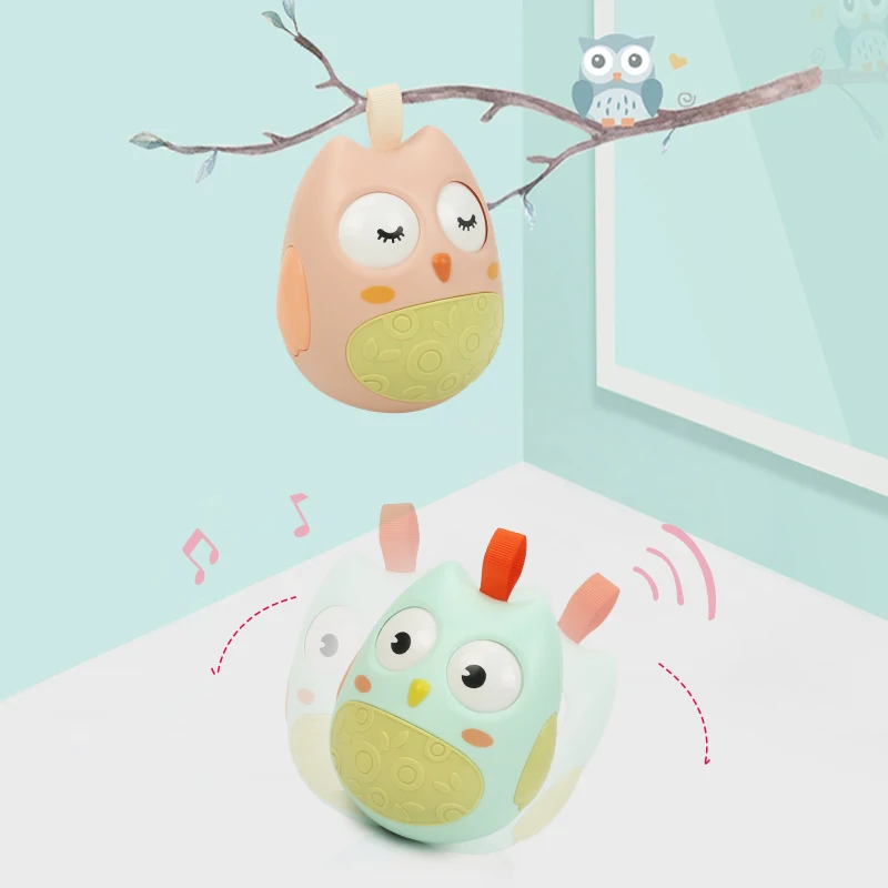 Детская игрушка-погремушка для малыша 0 24 мес кукла неваляшка Roly-poly погремушки