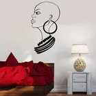 Настенная Виниловая наклейка для девочек в африканском стиле, для домашнего декора, гостиной, спальни, дивана, 4113