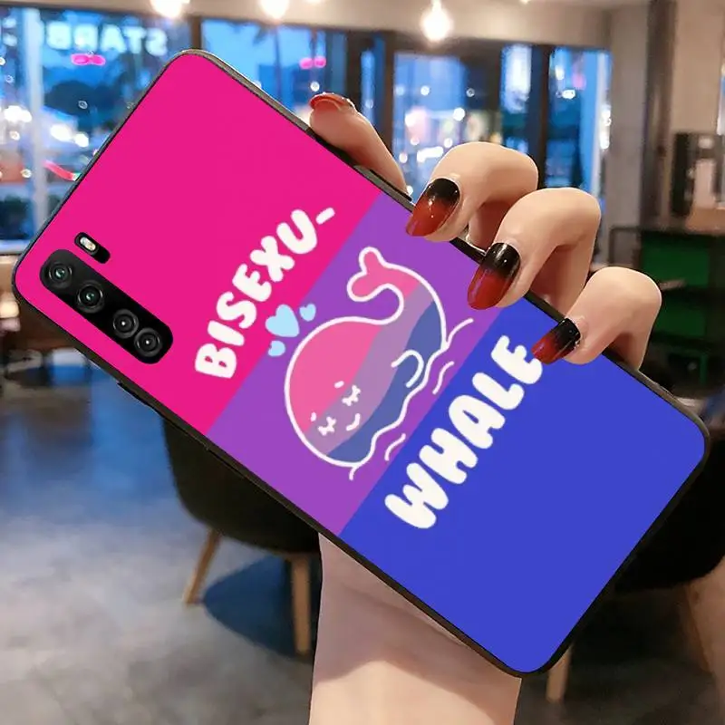 Bisexual Bi Pride Dragon LGBT Phone Case for Huawei P20 P30 P40 lite E Pro Mate 40 30 20 P Smart 2020 P10 | Мобильные телефоны и