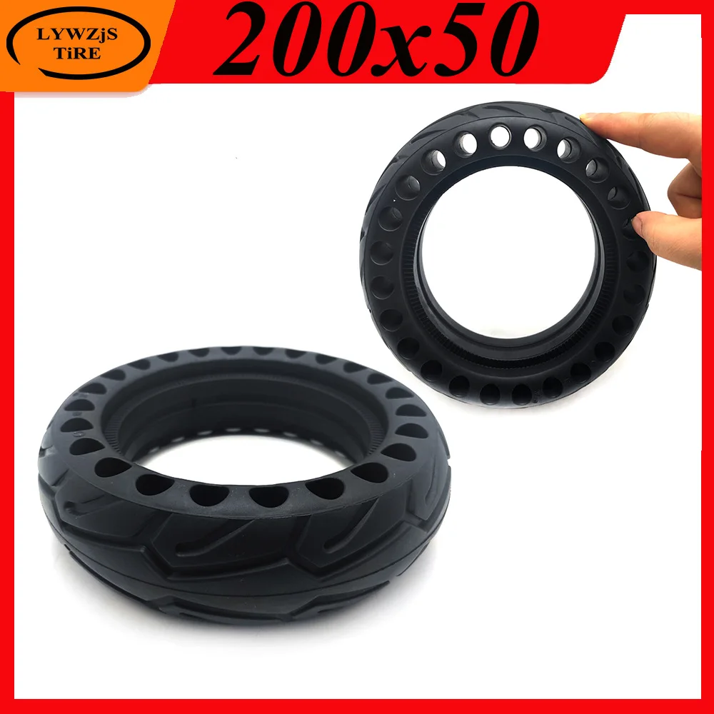 

High Quality 200x50 Solid Tyre 8 Inch Thickened Explosion Proof Solid Tire for Mini Folding Electric Scooter Accessories