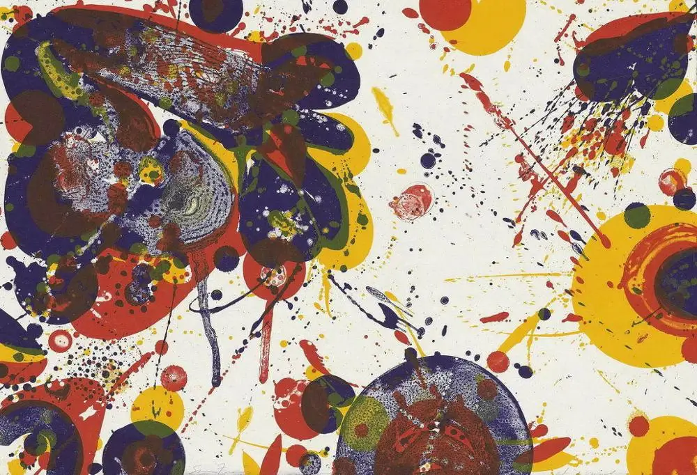 

Sam Francis Untitled Art Print Poster oil paintings canvas For Home Decor Wall Art