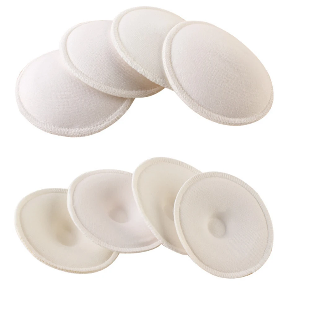 Almohadillas de lactancia reutilizables para beb&eacute;s, almohadillas de lactancia impermeables, suaves y absorbentes, lavables, 6 uds.-4