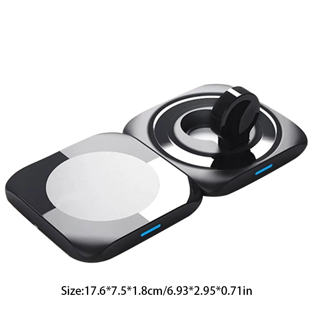 

Wireless Charger Phone Fast Charging Station 4 In 1 Stand Holder With Multiple Charging Dock For Iphone 11 Apple Watch 4 Airpods