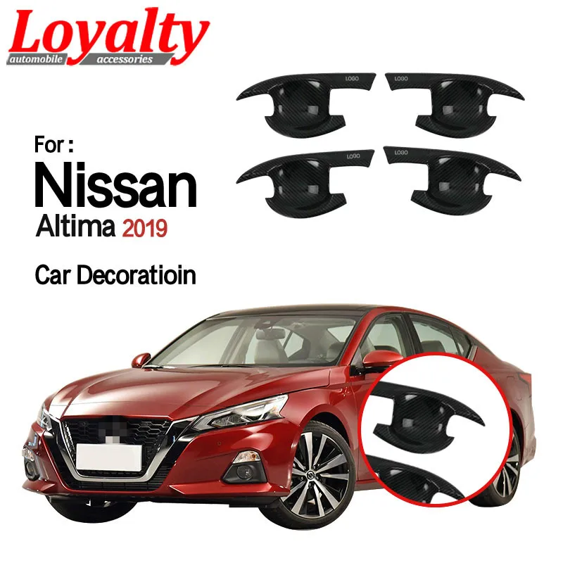 

Лояльность для Nissan Altima 2018 2019, автомобильные аксессуары, наружная дверь, рама, молдинг, ABS, углеродное волокно, Стайлинг