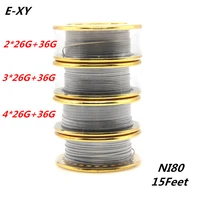 10feetroll ni80 fused clapton wire for rebuildable 36ga426ga heating wires coil alien clapton