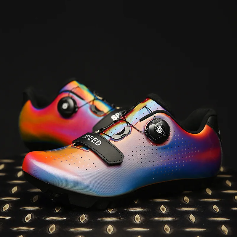

Colorful Cycling Shoes Men And Women Road Mountain Bike Shoes SPD Sneakers Lock Shoes Breathable Sapatilha Ciclismo Outdoor 2022