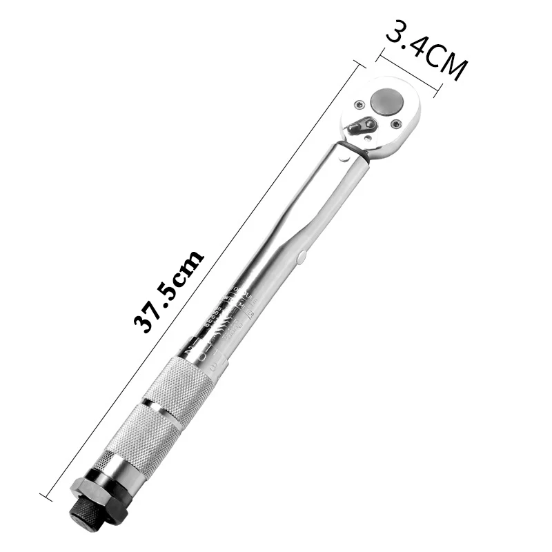 

Torque Wrench Car Repair 3/8 Square Drive 19-110NM Two-Way Precise Ratchet Wrench Repair Spanner Key Hand Tools