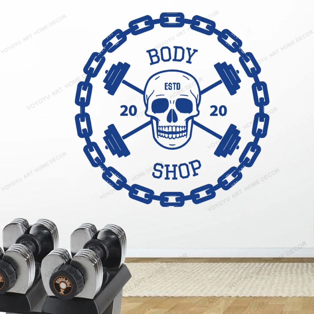

Fitness Wall Decal Gifts Inspiring Customized Exercise Motivational Crossfit Fitness Decor Art Quotes Gym Vinyl Stickers CX1392