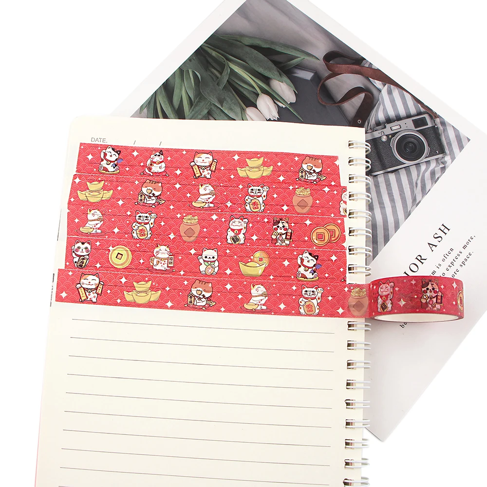 

20pcs/lot R1194 High Quality Lucky Cat Diary Tape Washi Tapes Scrapbooking DIY Decorative Creative Kawaii Tapes