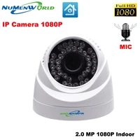 2 0mp network ip cam 1080p hd built in microphone cctv video surveillance dome security ip camera daynight indoor webcams