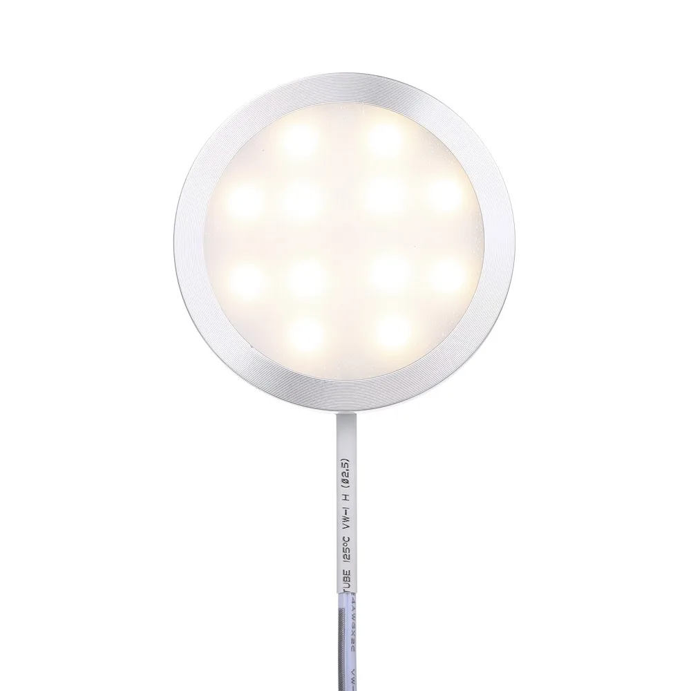 NEWKBO DC 12V 15W Round Shape Under Cabinet Light Lamp High CRI with 8 Dynamic Modes 11 Keys RF Remote Controller | Освещение
