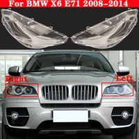 car front headlight lens cover for bmw x6 e71 2008 2014 xdrive 35i40i50i glass shell headlamp lampshade head light lamp cover