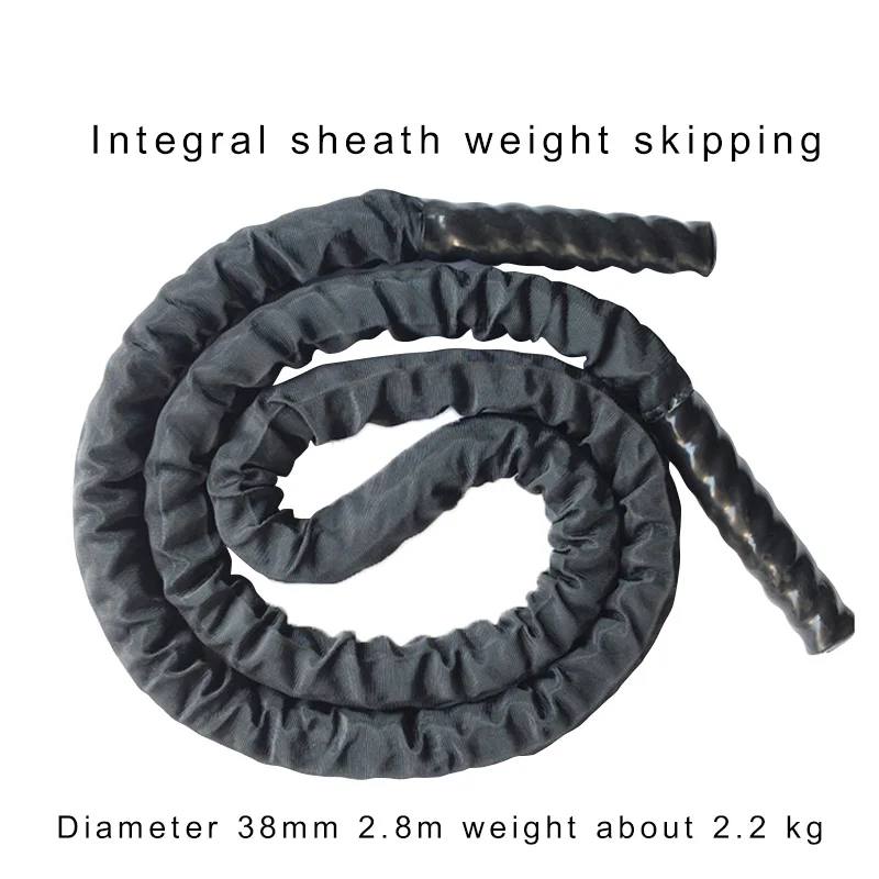25 мм Фитнес тяжелый Скакалка для кроссфита Утяжеленный битва скакалки Мощность
