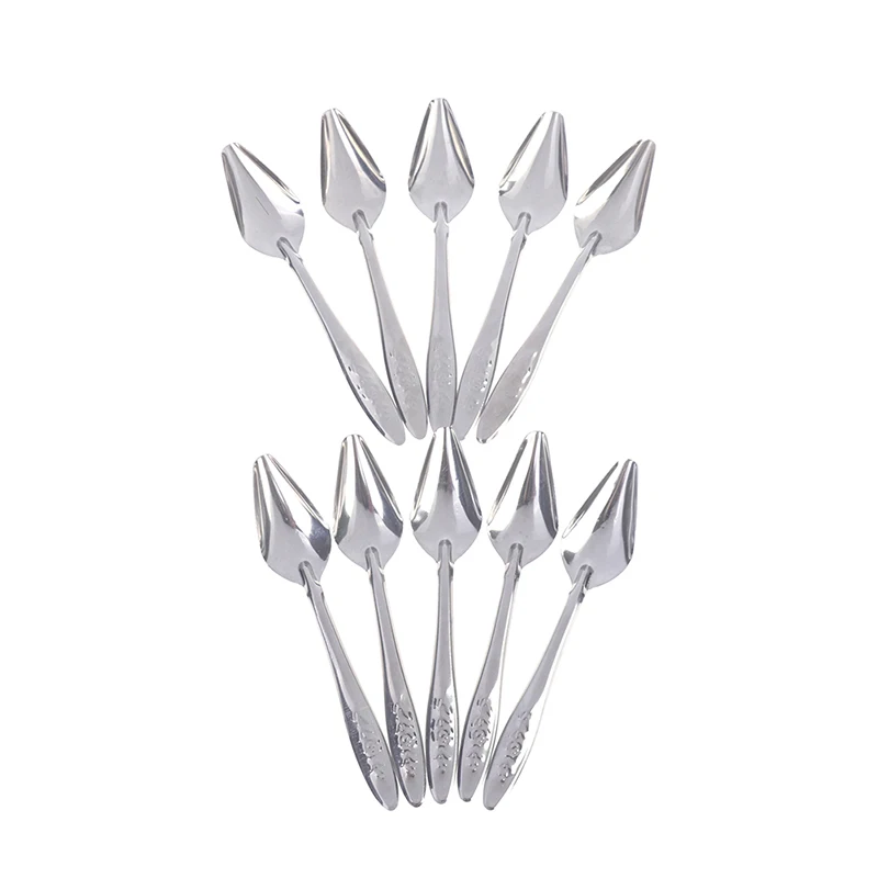 5 шт. Детские птица острый ложка для кормления/Нержавеющая сталь молока медицины кормушка для попугаев