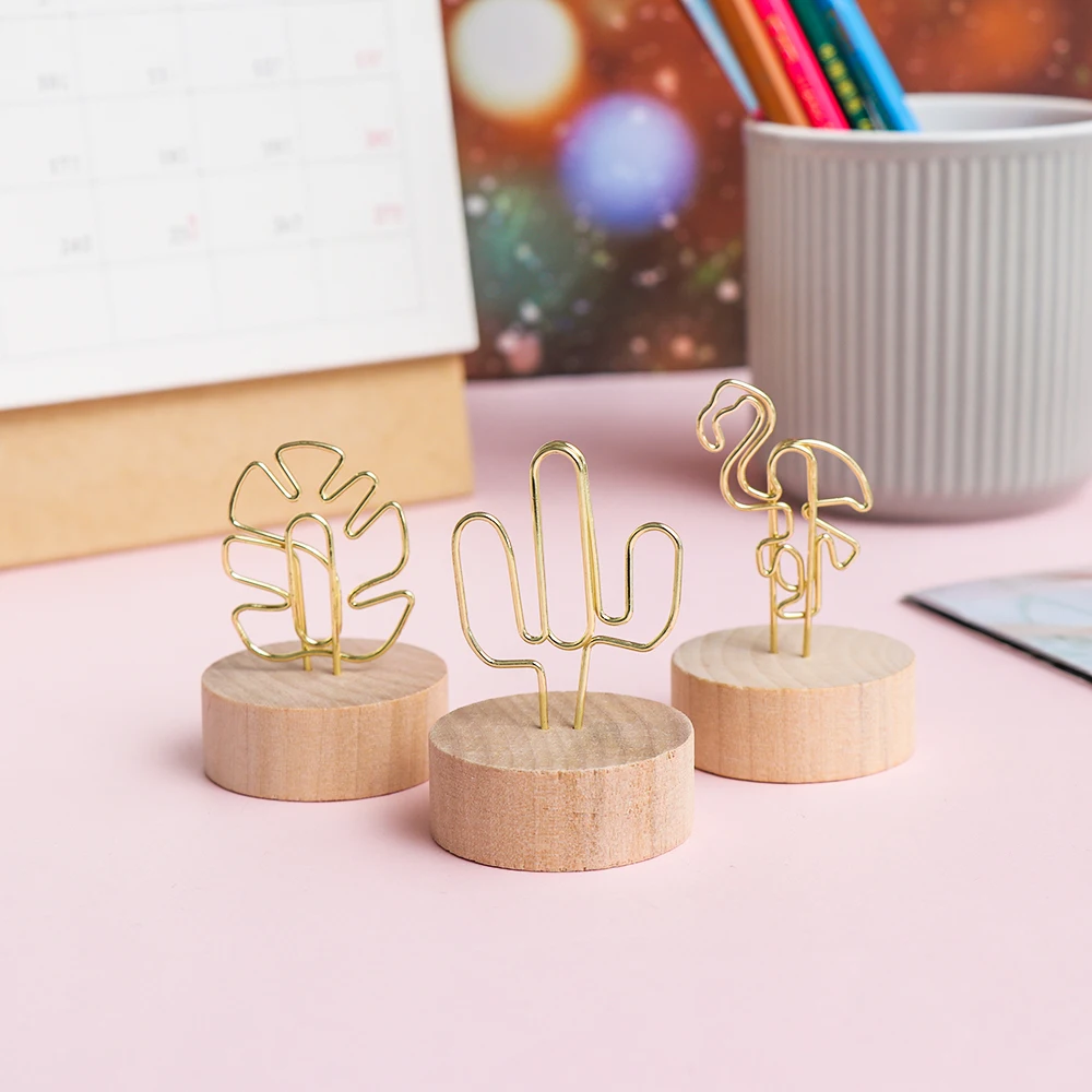 1 шт. круглая деревянная подставка для фотографий | Канцтовары офиса и дома