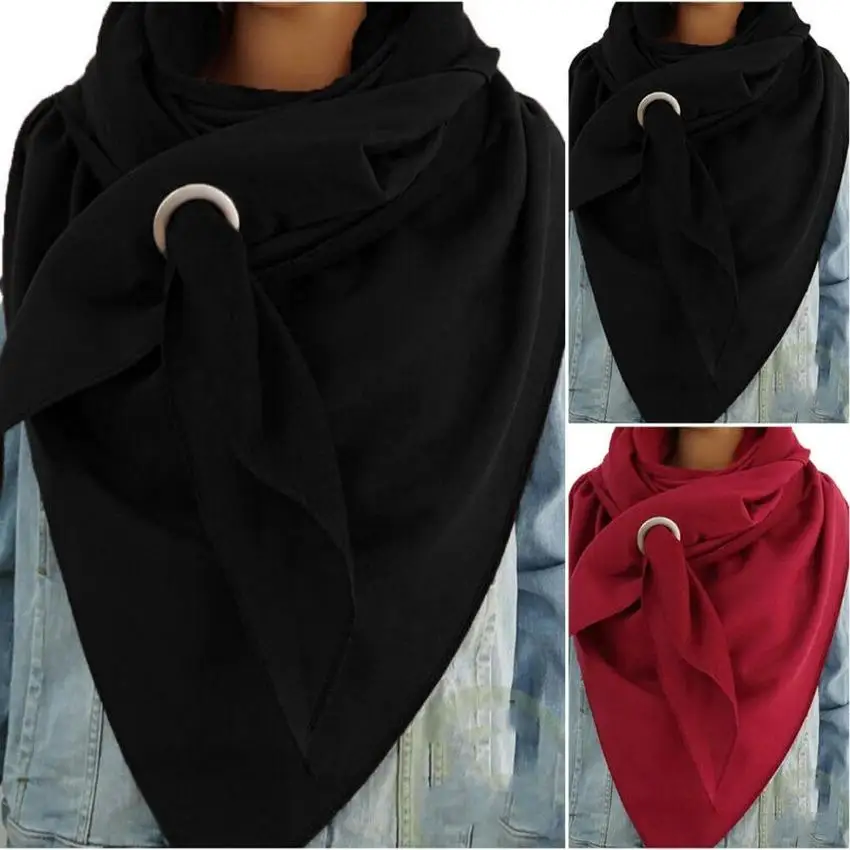 

Winter Women's Fashion Scarf Solid Stylish Scarf Ladies Winter Warm Neck Shawl Warmer Female Wrap Scarves