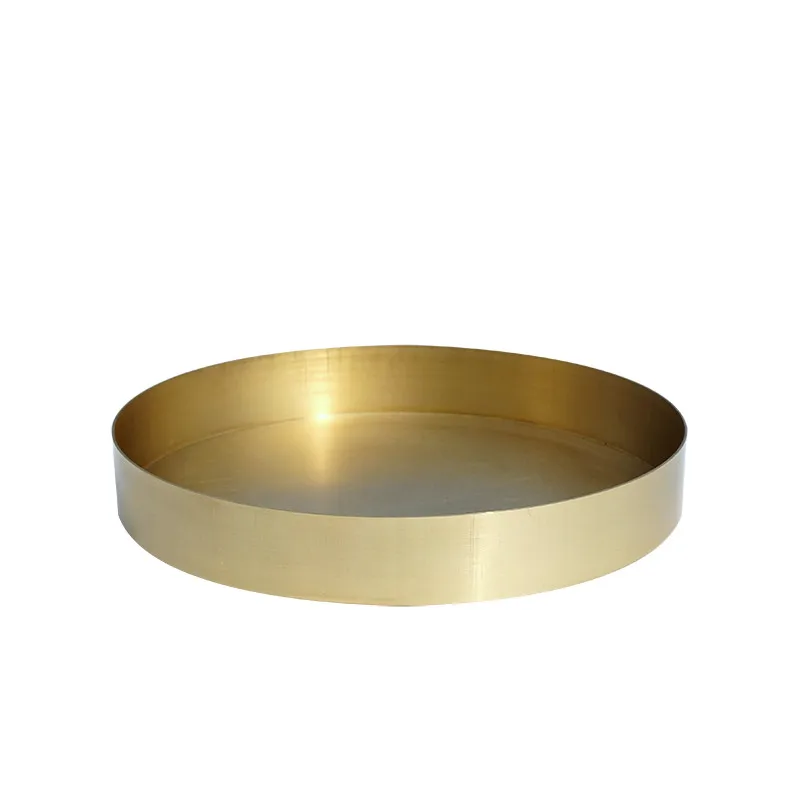 Tobs золотой Латунный поднос для украшения тортов и десертов матовая
