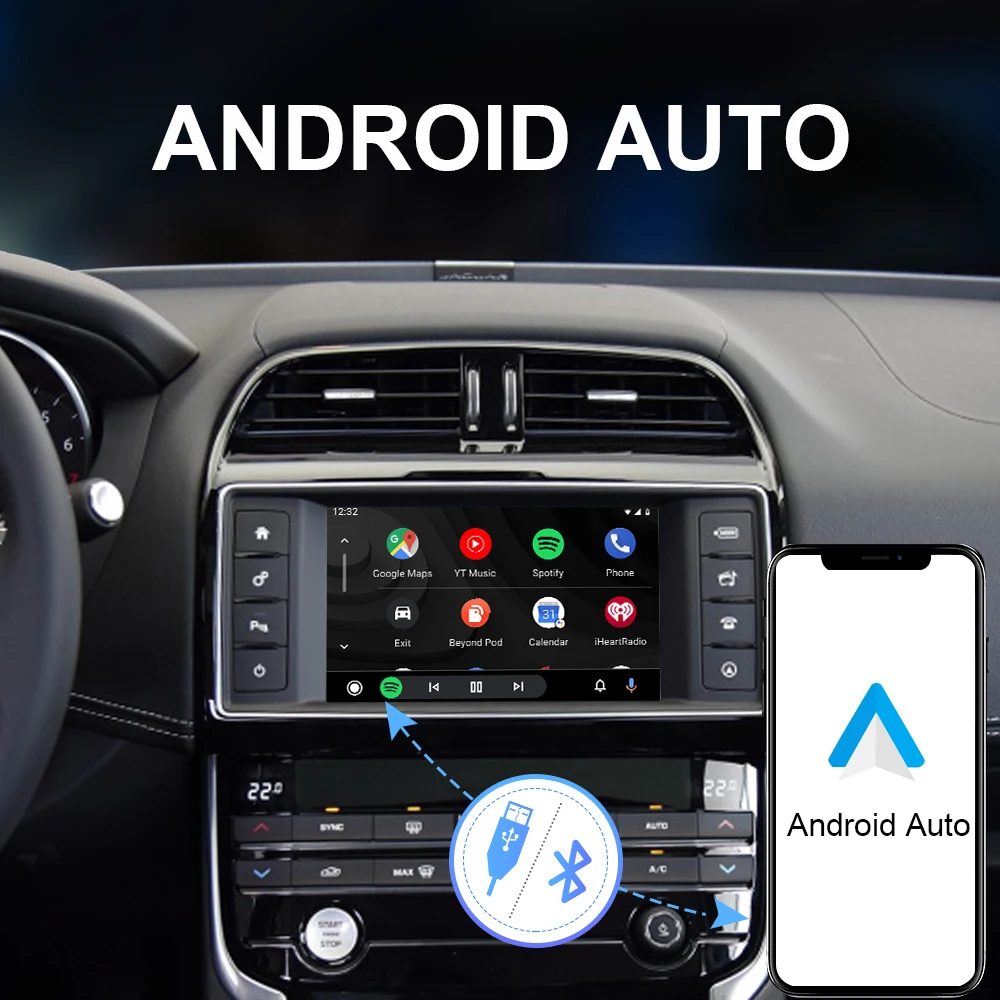 ISUDAR для Apple беспроводной Carplay Jaguar/Land Rover/XE/XF/Range Rover/Evoque/Discovery 4 Android Auto Ai Box