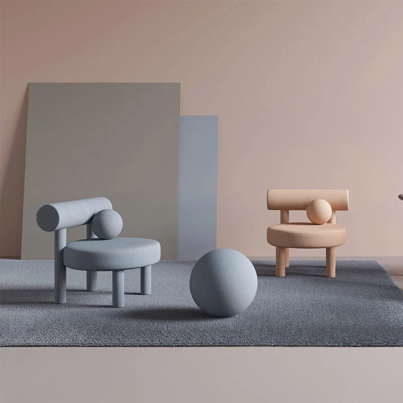 Nordic спинка одноместное кресло для Гостиная или кафе 좌식의자 в минималистском