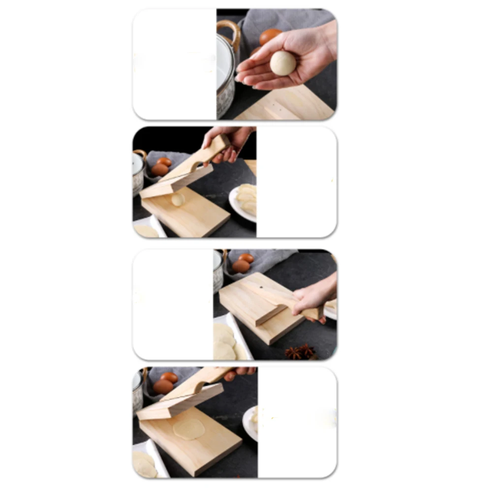 

Dough Pressing Tool Dough Presser Wooden Dumpling Skin Dough Presser Household Baking Pastry Tool