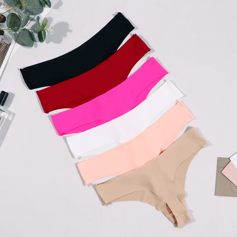 

Cotton Low-waisted Seamless Women Shapers High Waist Knickers Pants Panties Thong Body Lady T back G-String Underwear