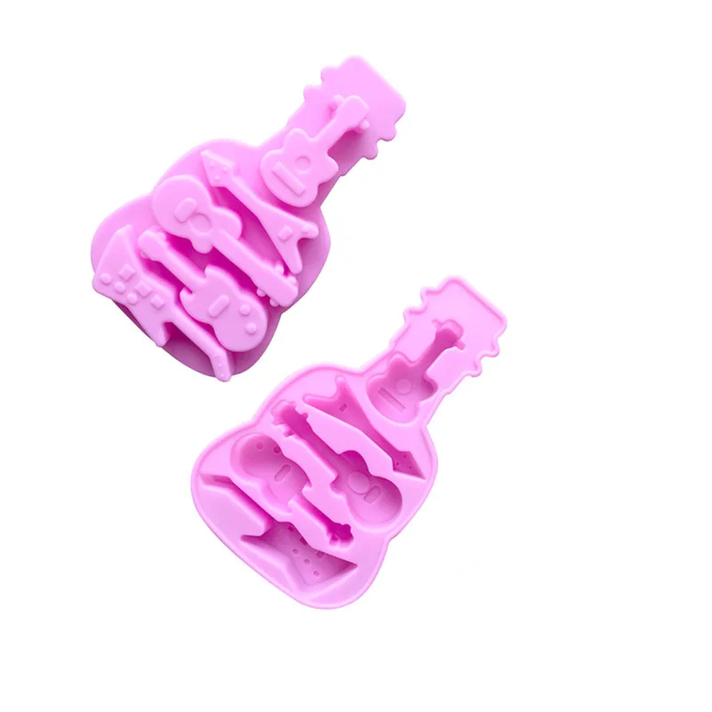 Блюз музыка гитара Силиконовая Форма Мыло для ароматерапии 5 музыкальных