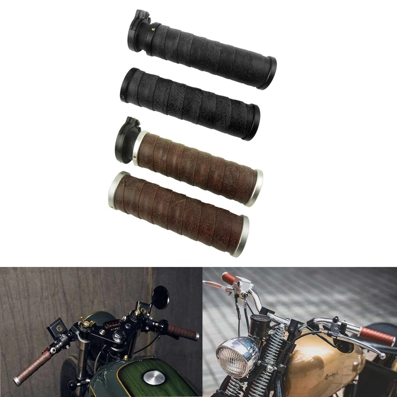 

22MM Motorcycle Retro Handlebar Handlebar Handle with Holes Suitable for Vintage Cafe Racer Vintage Bicycles