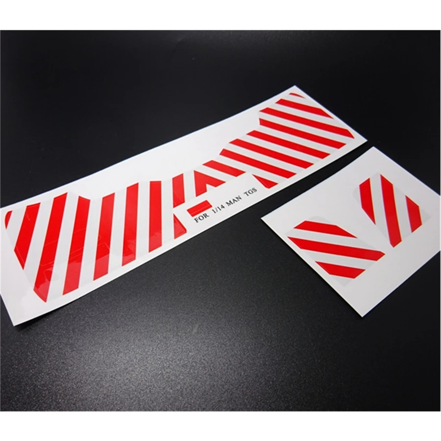 Детали для украшения кузова радиоуправляемых игрушек красные предупреждающие