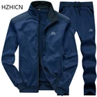 Мужской флисовый спортивный костюм, весенняя куртка и брюки, повседневный мужской тренировочный костюм, спортивная одежда для фитнеса, 2022