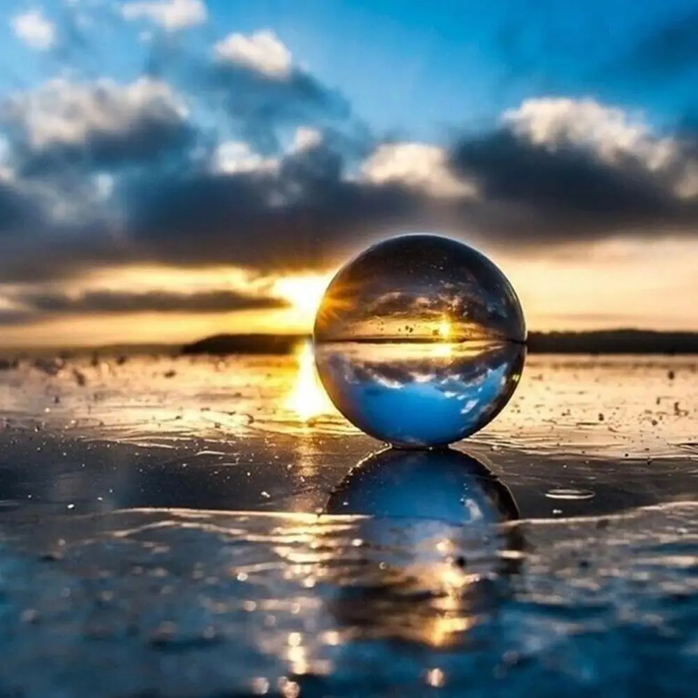 Стеклянный хрустальный шар для фотосъемки 40/50 мм Сферический реквизит объектив