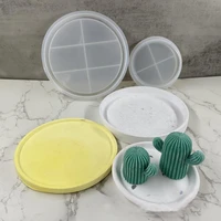 diy plaster coaster silicone molds for making uv epoxy ceramic planter clay pot tray resin mould home crafts gardening decor