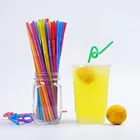Мульти Цвет Радуга питьевые соломинки гибкие гнущиеся вечерние одноразовые пластиковые соломинки для питья-Ассорти Цвет s 100 шт